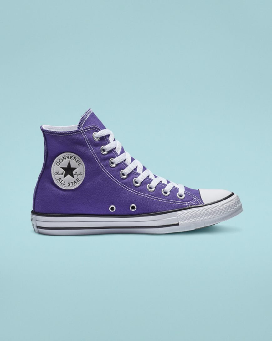 Zapatillas Altas Converse Chuck Taylor All Star Classic Hombre Moradas | PE 072LWP